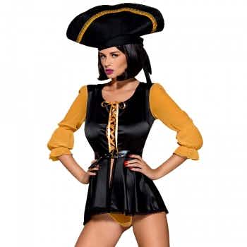 Costume Pirate Jaune et Noir